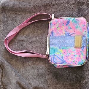 Lilly Pulitzer Vibrant Floral Crossbody Lunch Tote